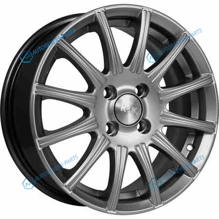ЧС55649 КиК Сиеста R15x6 4x98 ET40 CB67.1 Dark_platinum