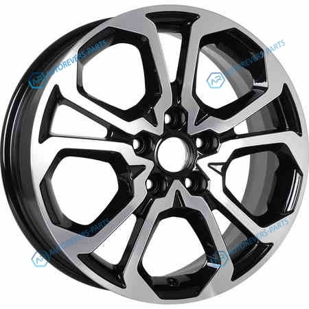 7182728 КиК Серия Реплика КС892 (ZV 17_Creta)  R17x6.5 5x114.3 ET49 CB67.1 Almaz_black