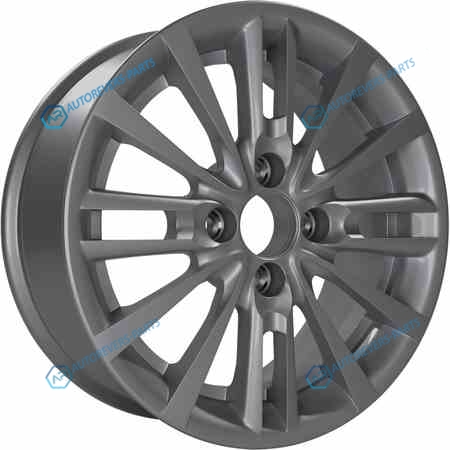 7231614 КиК Модена-оригинал R15x6 4x100 ET46 CB54.1 Dark_platinum (Задир на ободе)**