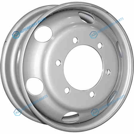 7178158 Accuride 356-01 B22DS44 R17.5x6 6x222.25 ET129.5 CB164 Silver