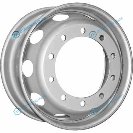 7178160 Accuride 377-01 M22 R22.5x8.25 10x335 ET165 CB281 Silver