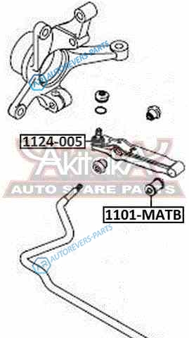1124-005 Рычаг подвески нижний | перед правлев