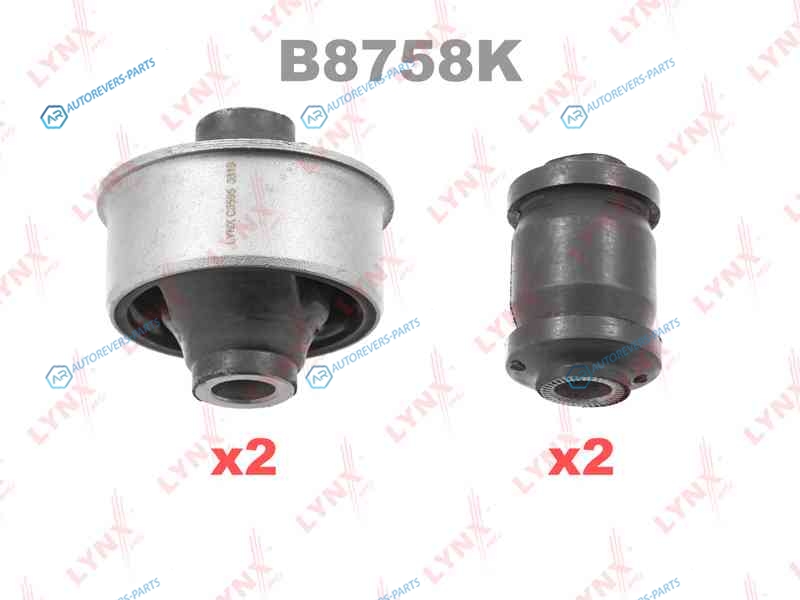 B8758K Комплект сайлентблоков рычагов подвески | перед