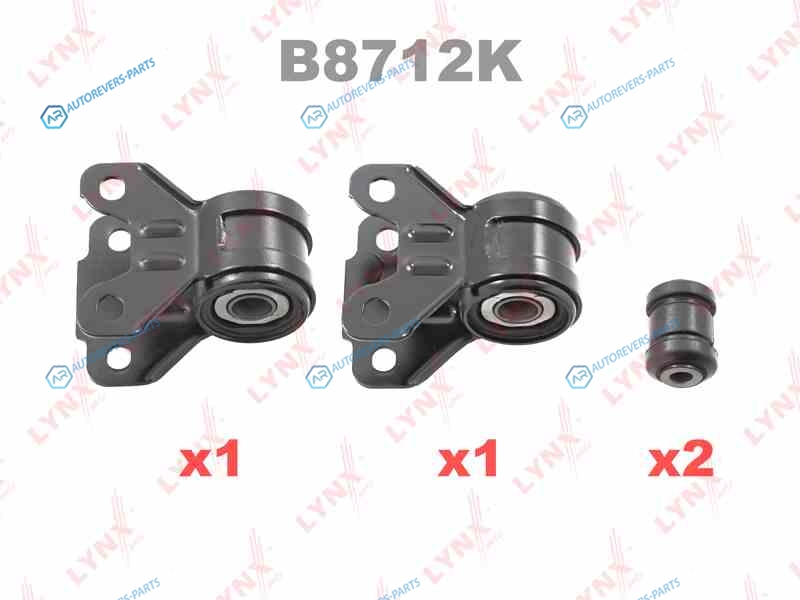 B8712K Комплект сайлентблоков рычагов подвески | перед