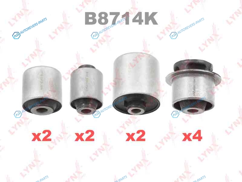 B8714K Комплект сайлентблоков рычагов подвески | перед