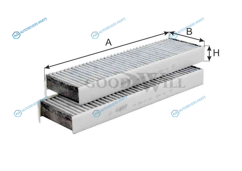 AG 296 2K CFC Фильтр салона угольный