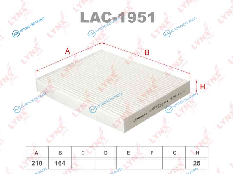 LAC-1951 Фильтр салона