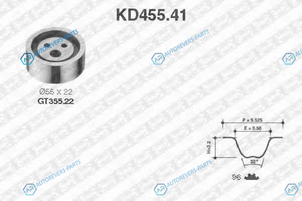 KD455.41 Комплект ремня ГРМ