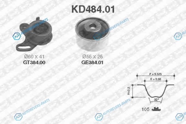 KD484.01 Комплект ремня ГРМ