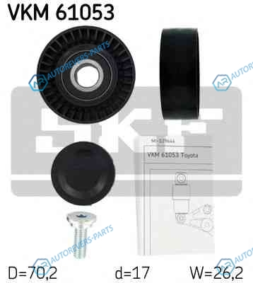 VKM 61053 Ролик обводной приводного ремня