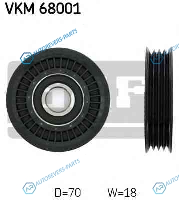 VKM 68001 Ролик натяжной навесного оборудования