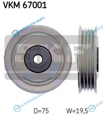 VKM 67001 Ролик обводной приводного ремня