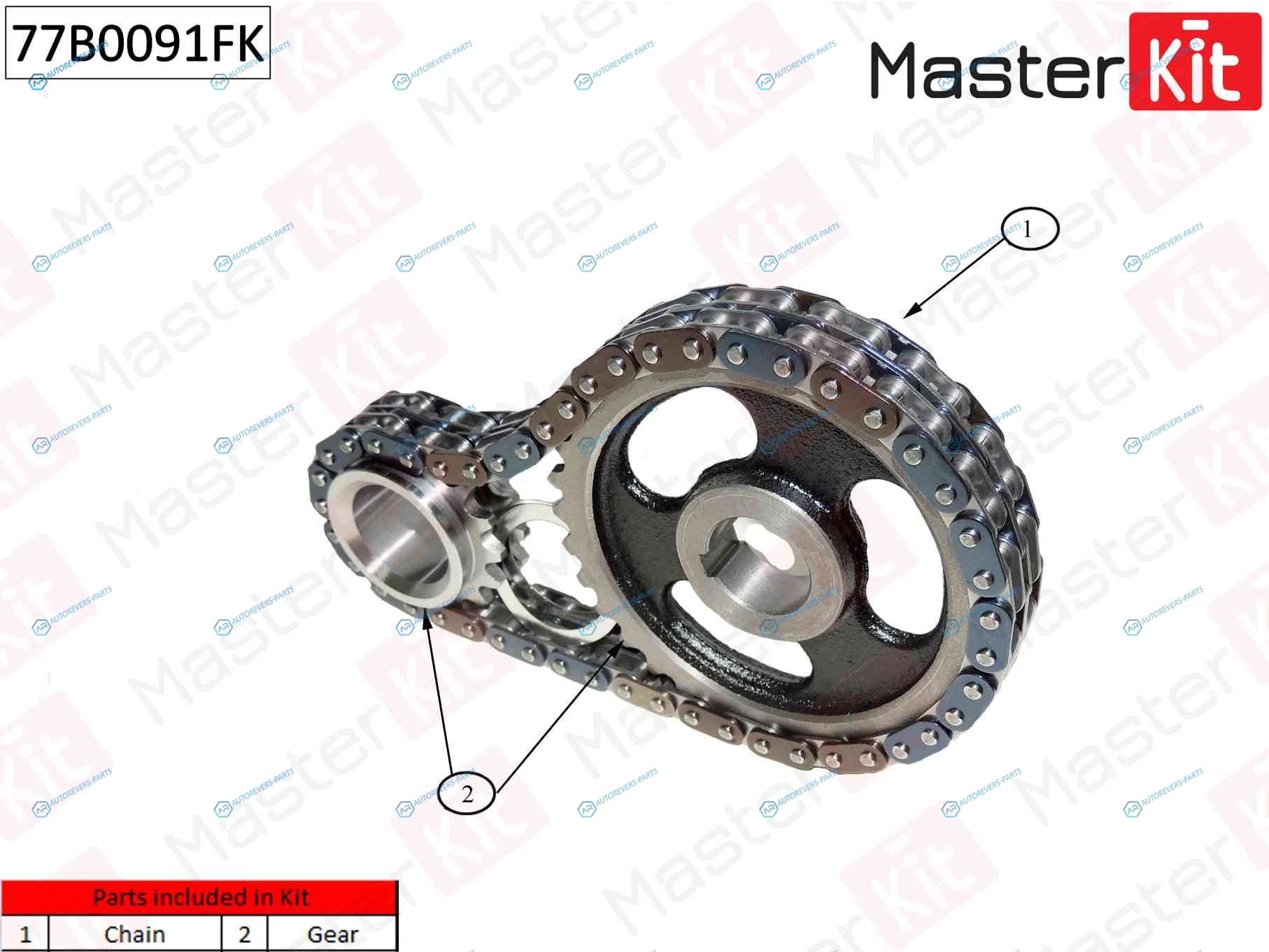 77B0091FK K Комплект цепи ГРМ
