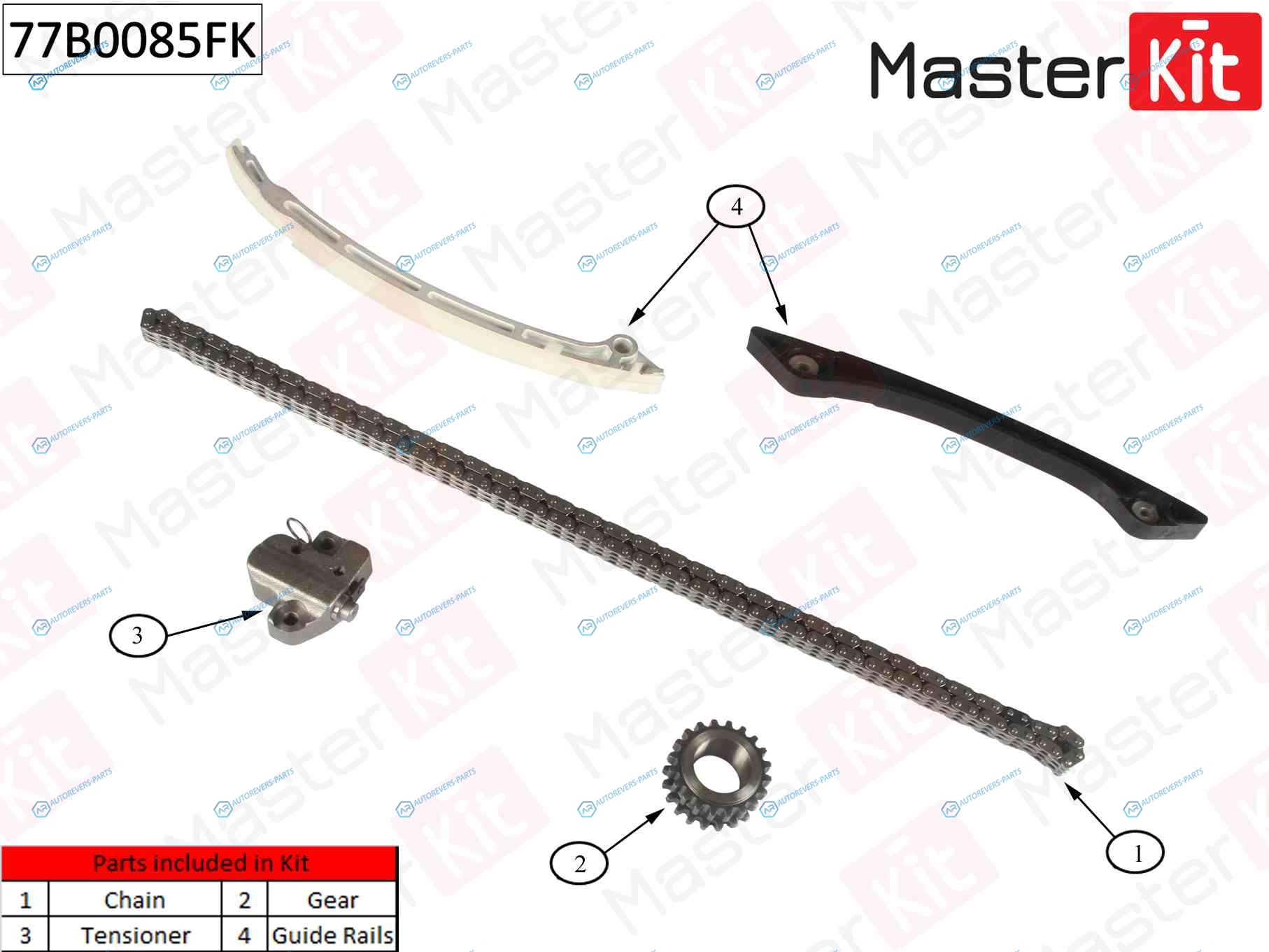 77B0085FK K Комплект цепи ГРМ