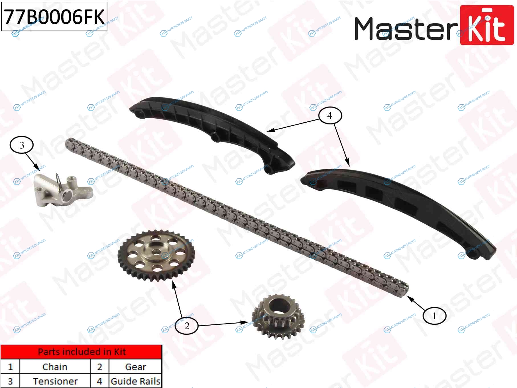 77B0006FK K Комплект цепи ГРМ