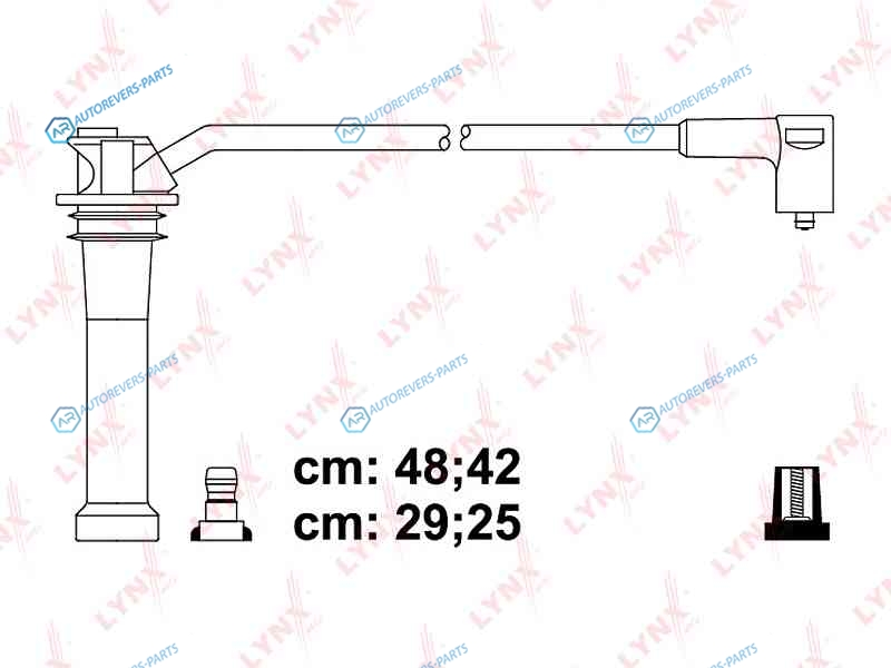 SPC5114 Комплект высоковольтных проводов