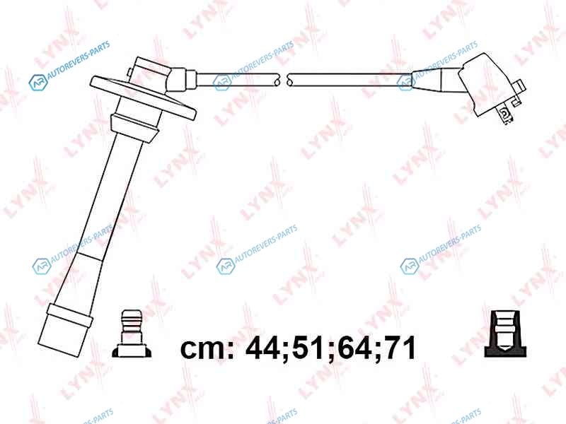 SPC7551 Комплект высоковольтных проводов