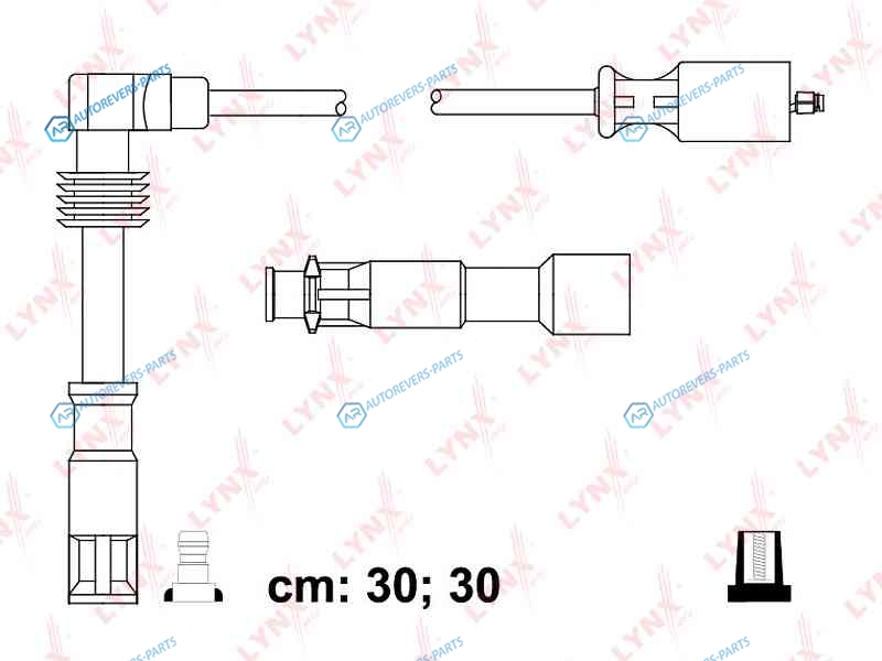 SPE8030 Комплект высоковольтных проводов