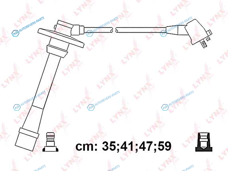 SPC7570 Комплект высоковольтных проводов
