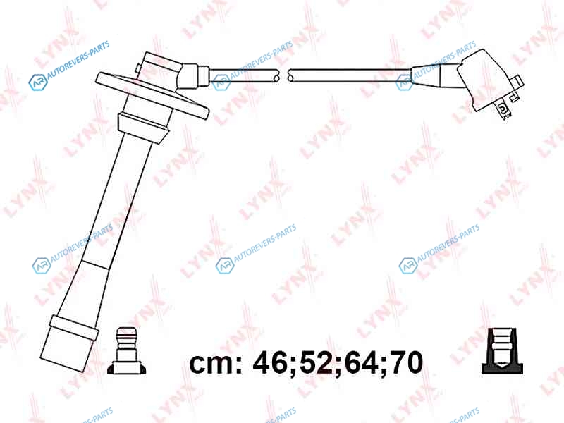 SPC7574 Комплект высоковольтных проводов