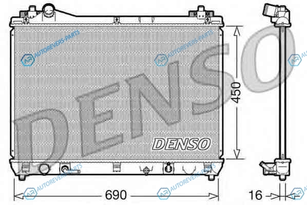 DRM47017 Радиатор системы охлаждения