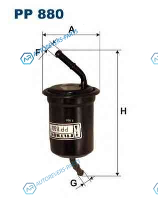 PP880 Фильтр топливный MAZDA