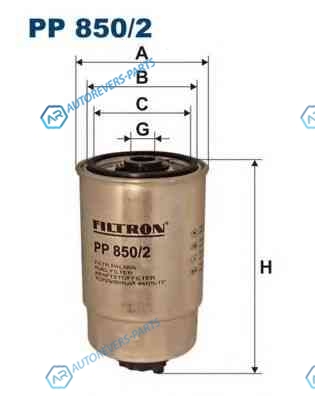 PP8502 Фильтр топливный VW GROUP