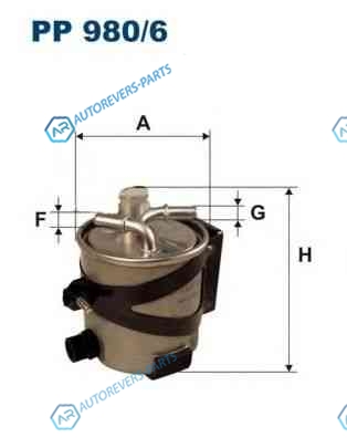 PP9806 Фильтр топливный RENAULT