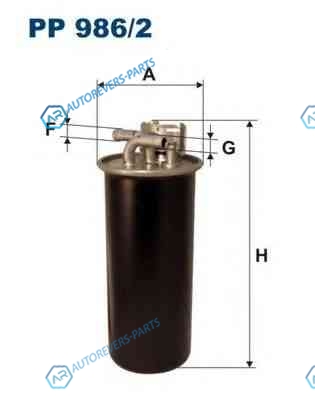 PP9862 Фильтр топливный VW GROUP