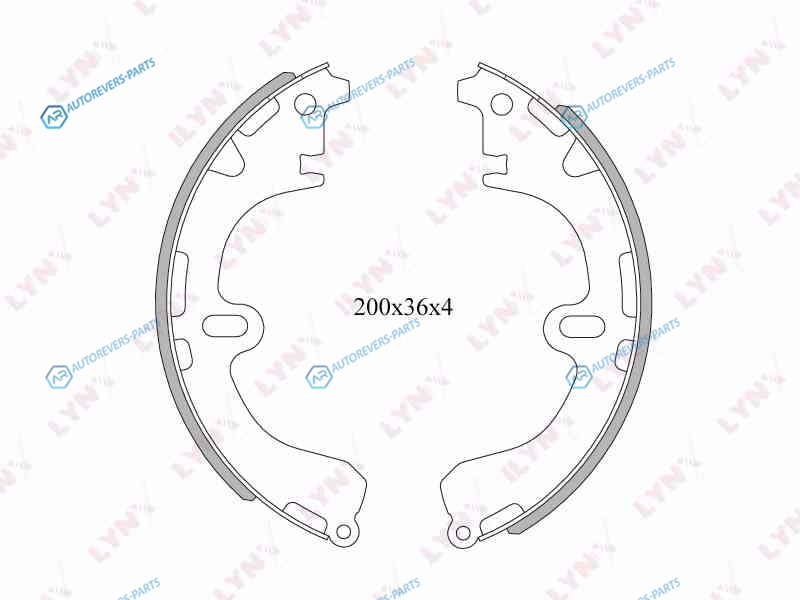 BS-7502 Колодки тормозные барабанные | зад