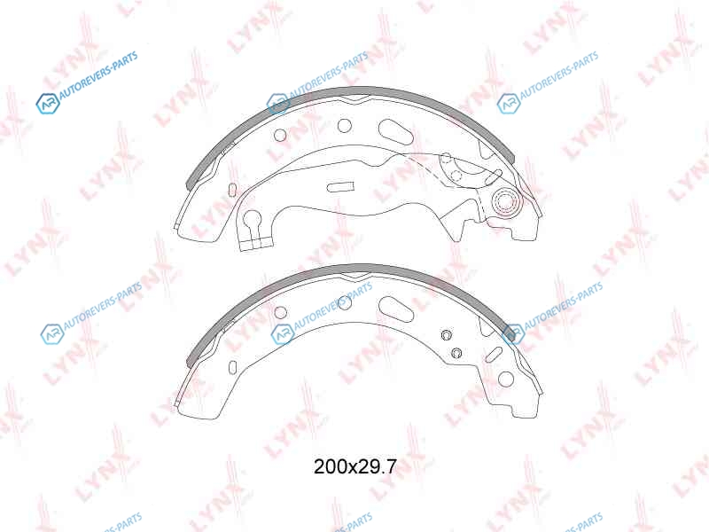 BS-3007 Колодки тормозные барабанные | зад