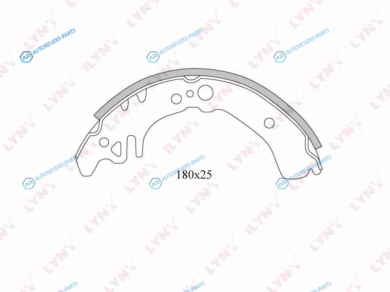 BS-7509 Колодки тормозные барабанные | зад