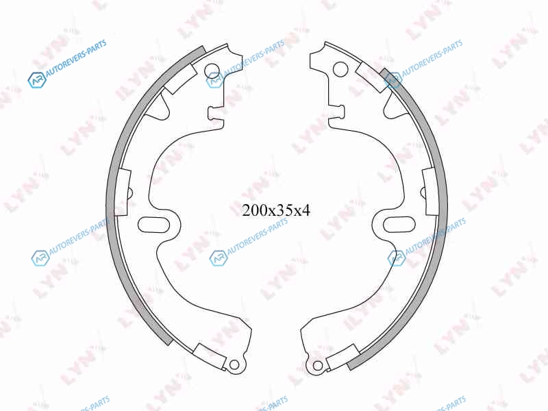 BS-7503 Колодки тормозные барабанные | зад