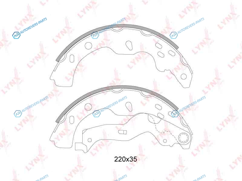BS-7304 Колодки тормозные барабанные | зад
