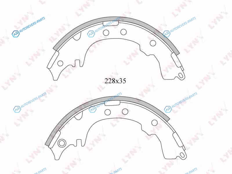 BS-7508 Колодки тормозные барабанные | зад