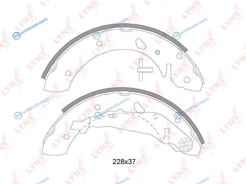 BS-7525 Колодки тормозные барабанные | зад