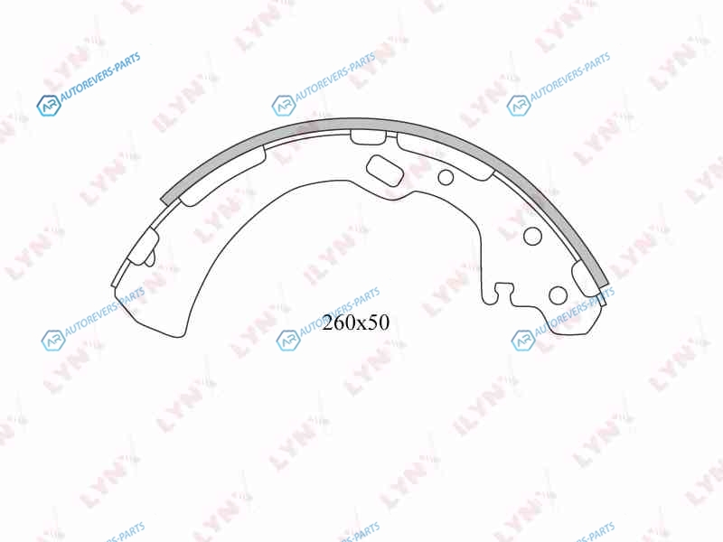 BS-5713 Колодки тормозные барабанные | зад