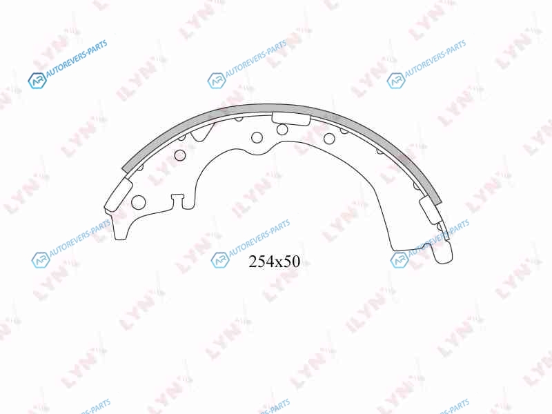BS-7515 Колодки тормозные барабанные | зад