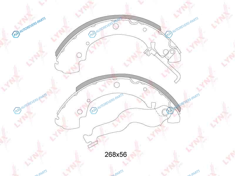 BS-8003 Колодки тормозные барабанные | зад