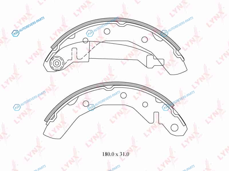 BS-1801 Колодки тормозные барабанные | зад