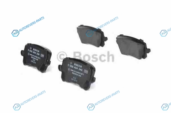 0 986 494 344 Колодки тормозные дисковые | зад