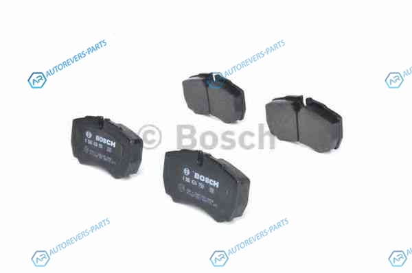 0 986 424 750 Колодки тормозные дисковые | зад