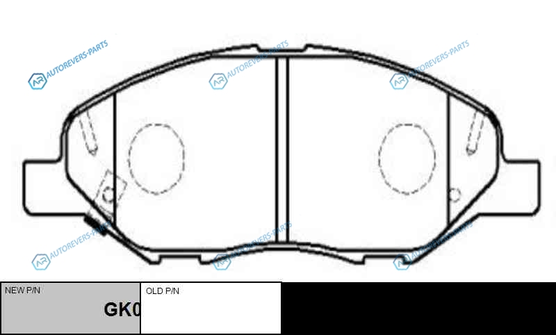 CKN-27  GK0742 Колодки тормозные дисковые | перед