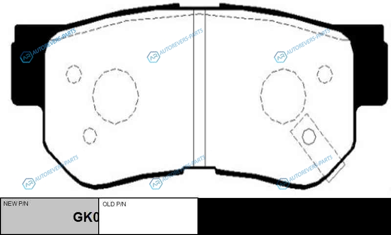 CKKH-8  GK0462 Колодки тормозные дисковые | зад