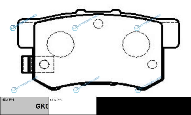 CKHO-8  GK0325 Колодки тормозные дисковые | зад