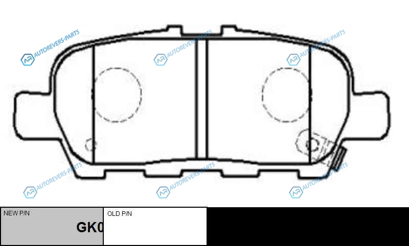 CKN-140  GK0855 Колодки тормозные дисковые | зад