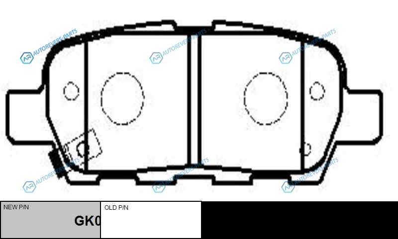 CKN-17  GK0732 Колодки тормозные дисковые | зад
