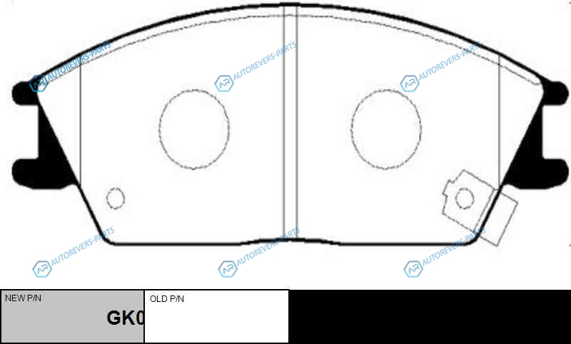CKKH-4  GK0458 Колодки тормозные дисковые | перед