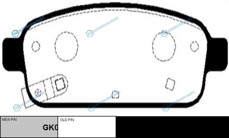 CKKD-22  GK0450 Колодки тормозные дисковые | зад