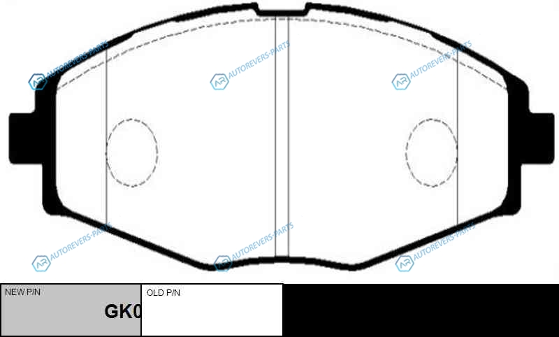 CKKD-2  GK0430 Колодки тормозные дисковые | перед